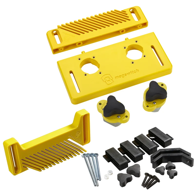 Holzbearbeitungs-Starterset plus Set mit vertikaler Federkielplatte - 8800792