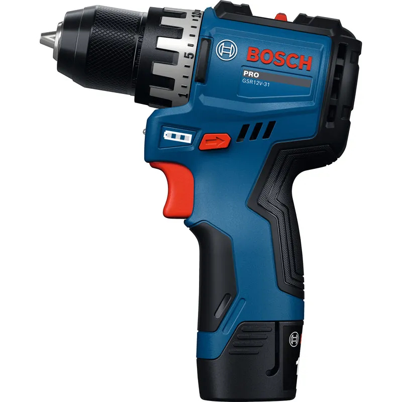 Bosch PRO GSR12V-31 Akku-Bohrschrauber (inkl. 2 x 2,0 Ah Akku, Ladegerät, L-BOXX 102)