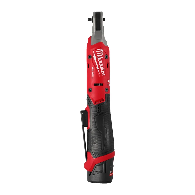 Milwaukee Akku-Ratsche M12 FIR14G2-252B (Aufnahme: 1/4"-Vierkant, Drehmoment: 61 Nm, Drehzahl: 0-550 U/min, inkl. 2 x 2,5 Ah Akku in Tasche)