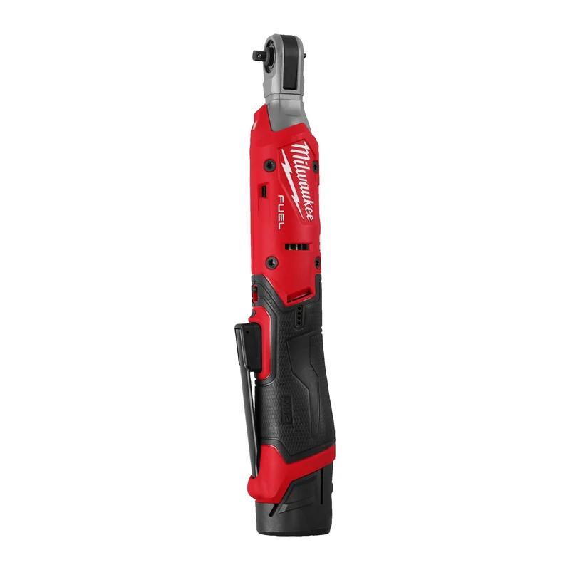 Milwaukee Akku-Ratsche M12 FIR14G2-252B (Aufnahme: 1/4"-Vierkant, Drehmoment: 61 Nm, Drehzahl: 0-550 U/min, inkl. 2 x 2,5 Ah Akku in Tasche)