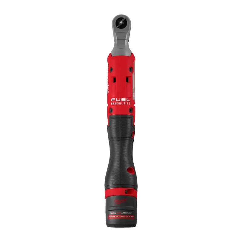 Milwaukee Akku-Ratsche M12 FIR14G2-252B (Aufnahme: 1/4"-Vierkant, Drehmoment: 61 Nm, Drehzahl: 0-550 U/min, inkl. 2 x 2,5 Ah Akku in Tasche)