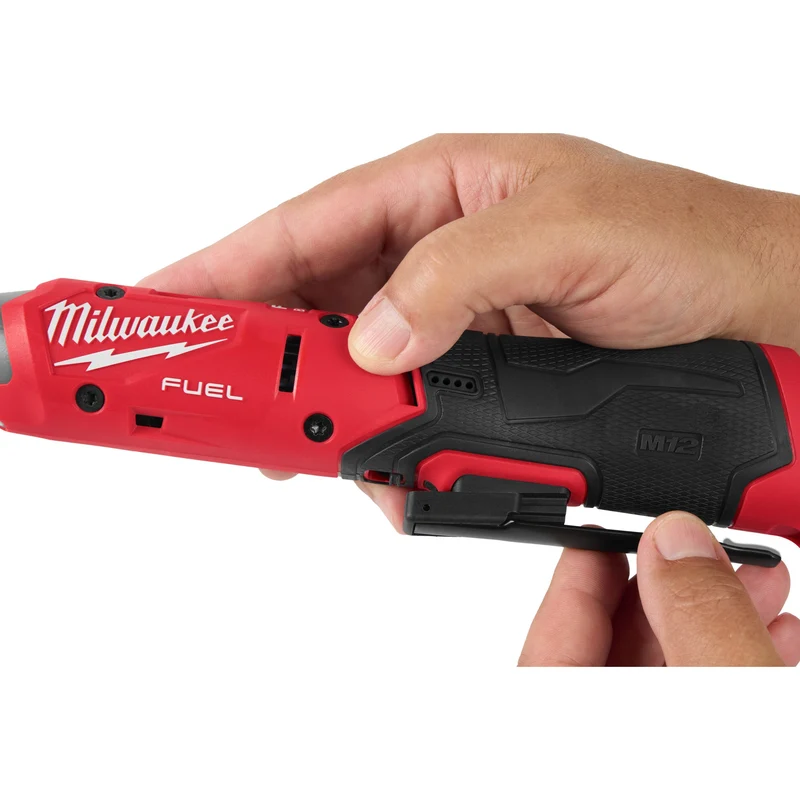Milwaukee Akku-Ratsche M12 FIR14G2-252B (Aufnahme: 1/4"-Vierkant, Drehmoment: 61 Nm, Drehzahl: 0-550 U/min, inkl. 2 x 2,5 Ah Akku in Tasche)