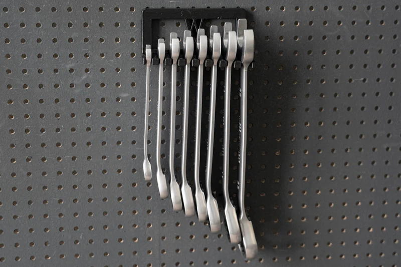 Wandhalter für 8tlg Ratschenschlüssel Satz 8-22mm für 3D Druck I 025