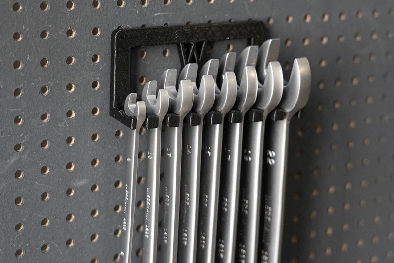 Wandhalter für 8tlg Ratschenschlüssel Satz 8-22mm für 3D Druck I 025