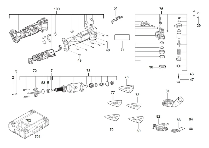 Milwaukee Multitool Schleifplatte mit Klett 93 x 93 mm