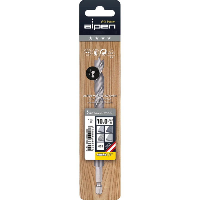 HSS Spiralbohrer IMPULZOR WOOD