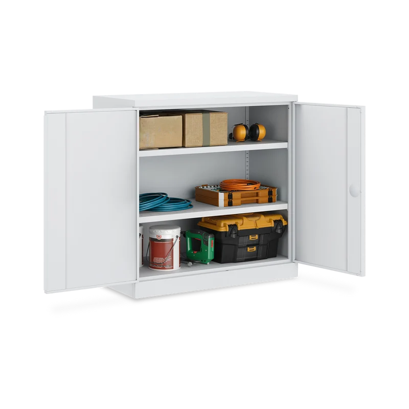 Schwerlastschrank (150 kg) mit 2 Böden (1000 x 500 x 995 mm)