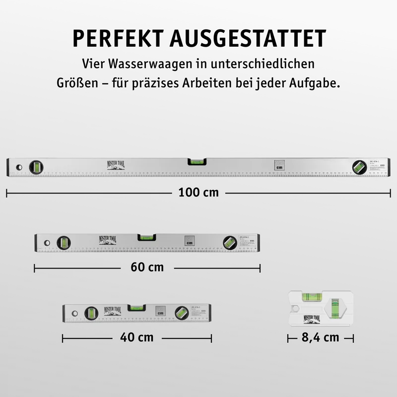 Wasserwaagen-Set 4-tlg.