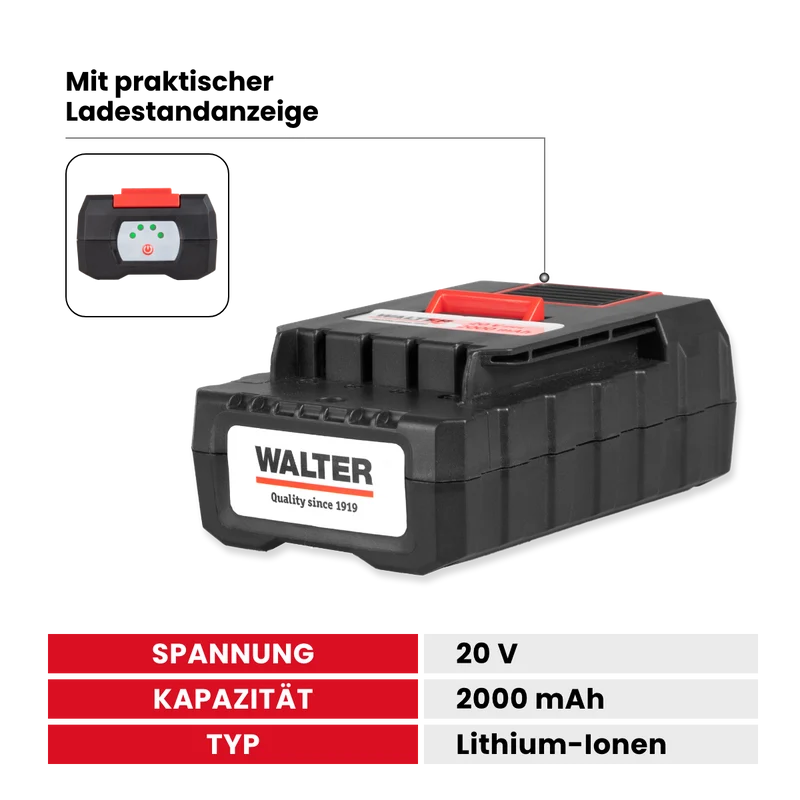 XXL 20V Li-Ionen Akku-Heckenschere