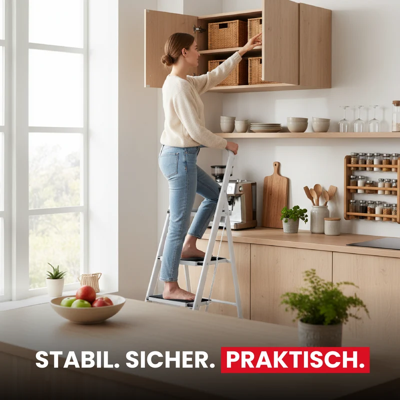 4-Stufen Leitertritt, klappbar