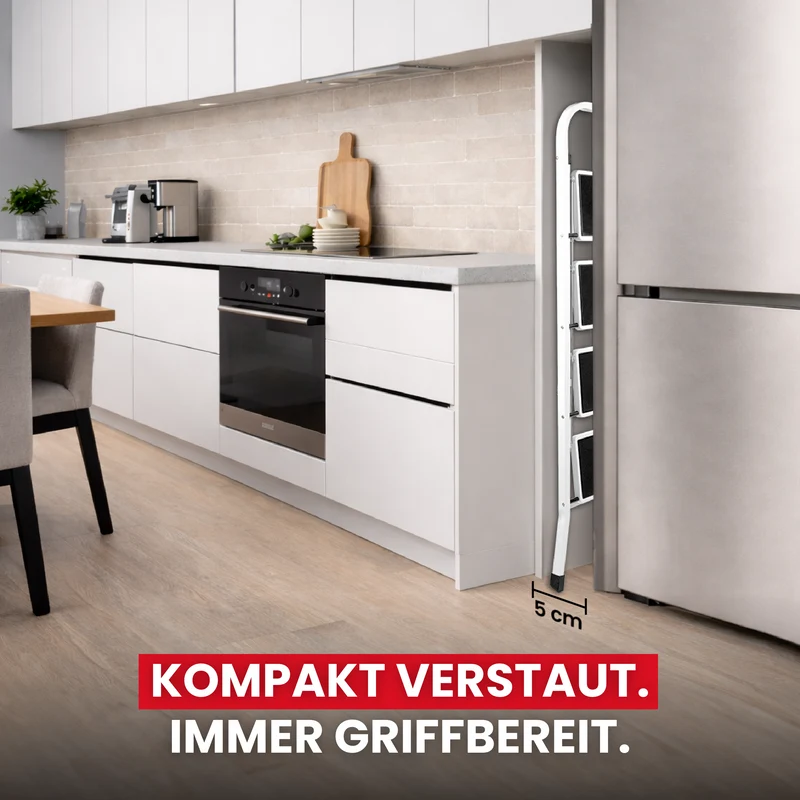 4-Stufen Leitertritt, klappbar