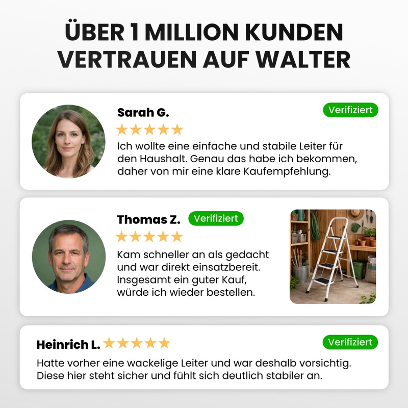 4-Stufen Leitertritt, klappbar
