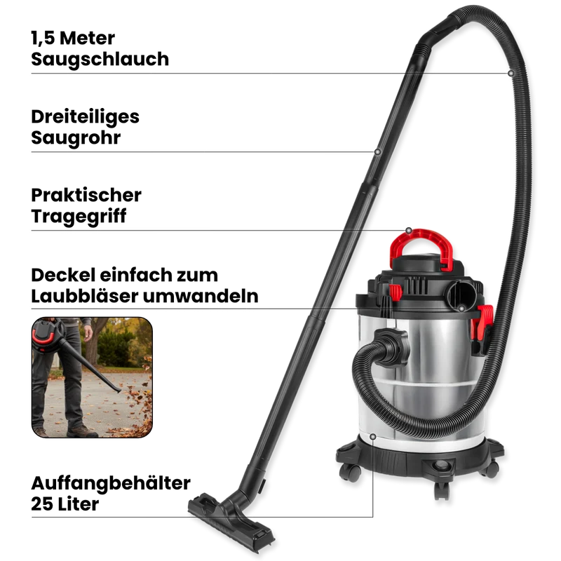 Nass-/Trockensauger und Bläser 1200 W