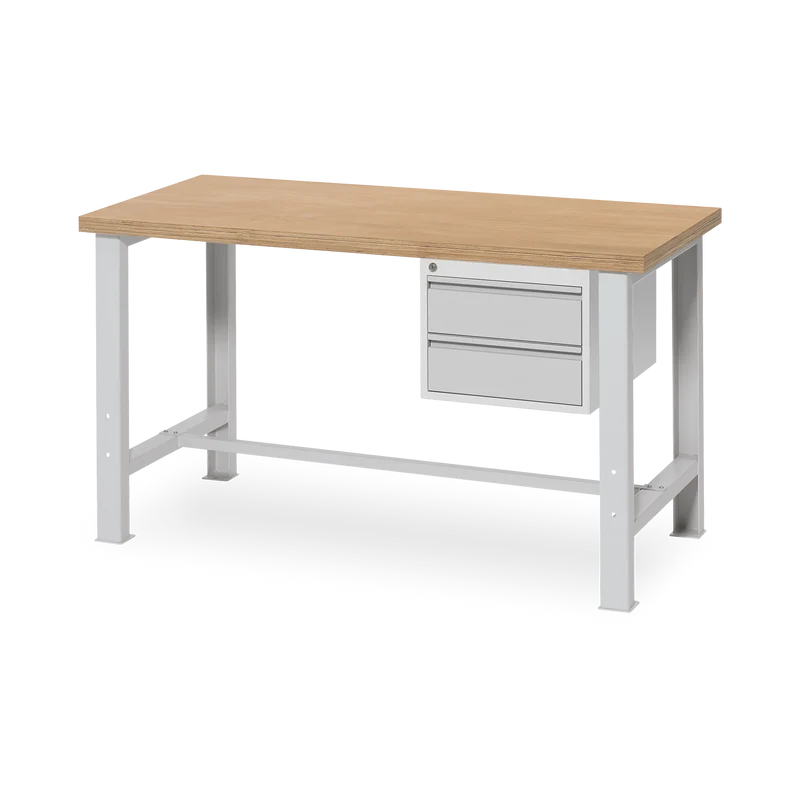 Werkbank 1500 mm breit – Fixe-Höhe & Quer-Travese | Budget-Star