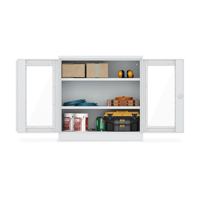 Schwerlastschrank (150 kg) mit Sichtfenster (1000 x 500 x 995 mm)