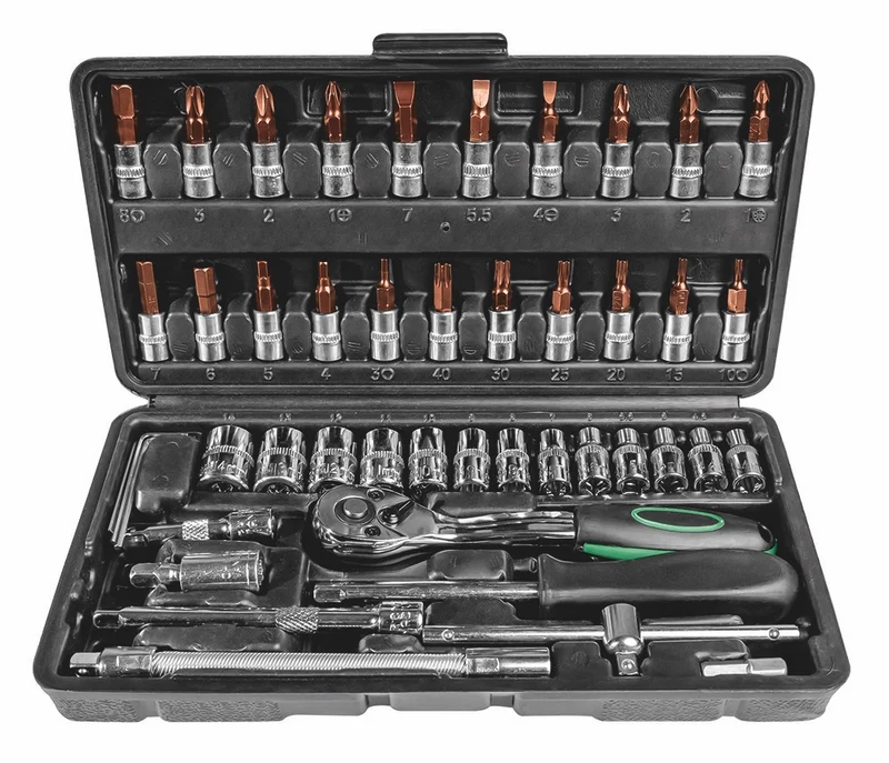 Steckschlüsselsatz 1/4", 46-tlg.