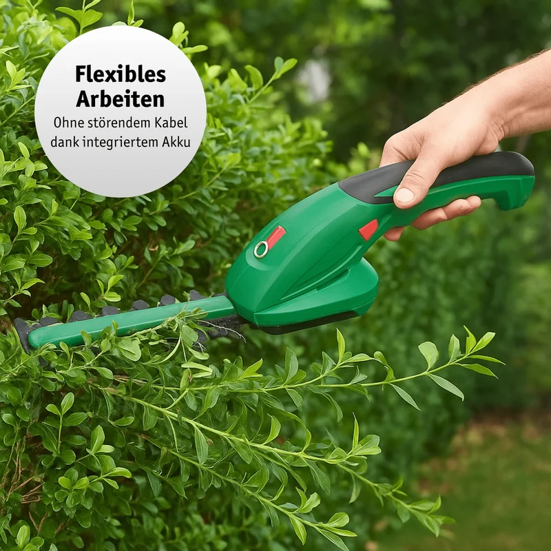Li-Ion Akku-Gras- und Strauchschere 7,2 V