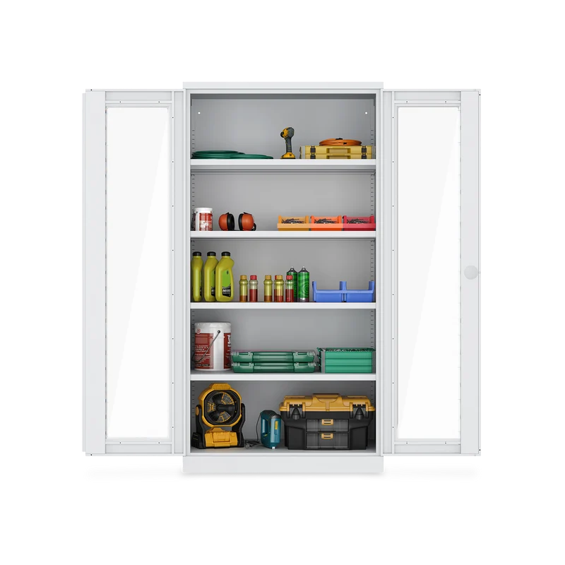 Schwerlastschrank (150 kg) mit Sichtfenster (1000 x 665 x 1945 mm)