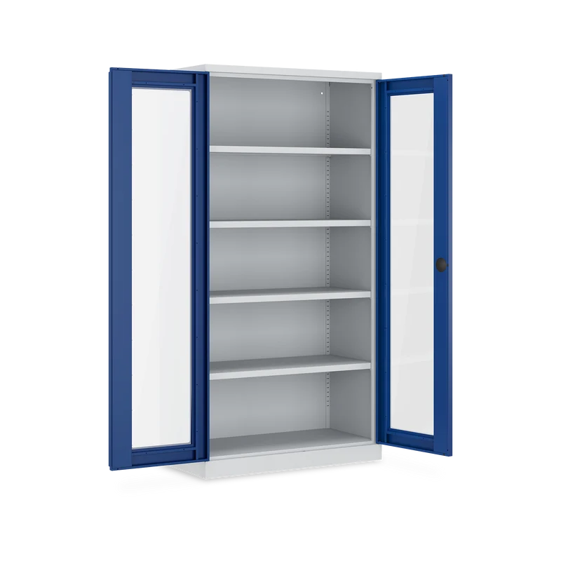 Schwerlastschrank (150 kg) mit Sichtfenster (1000 x 500 x 1945 mm)