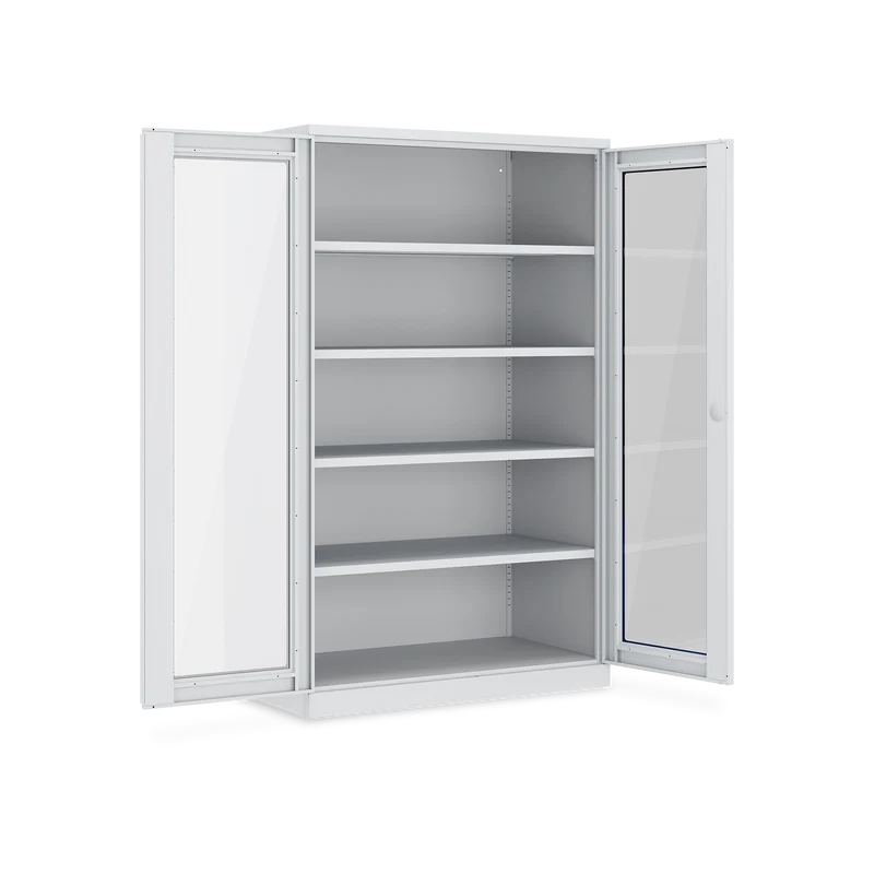 Schwerlastschrank (150 kg) mit Sichtfenster (1200 x 500 x 1945 mm)