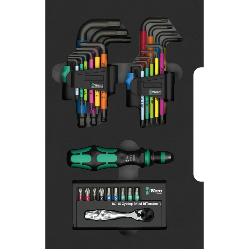 Winkelschlüssel und Handhalter Set in Einlage