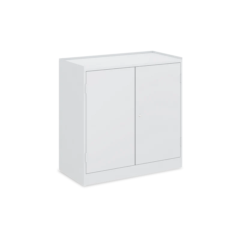 Werkzeugschrank (2-Türen) – 2 Fachböden & 6 Schubladen – Lichtgrau