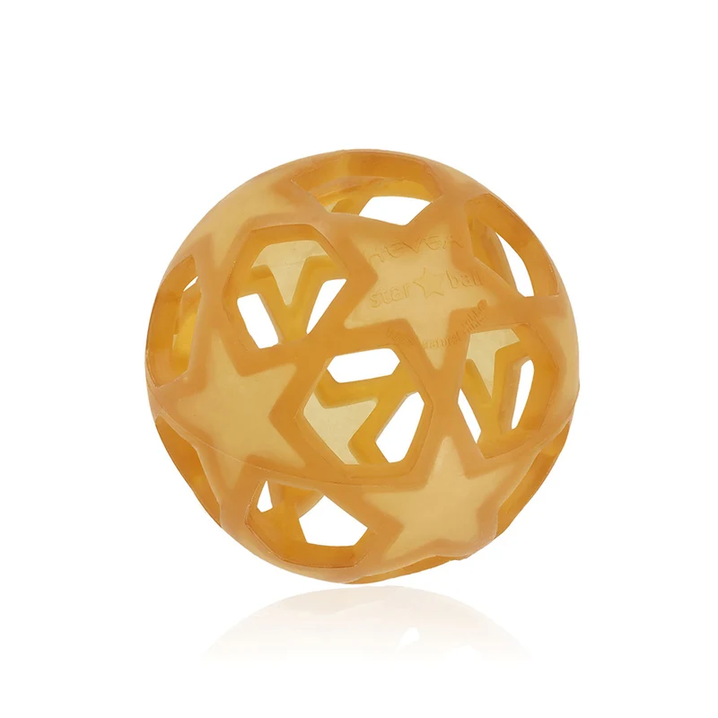Hevea - "Star Ball" Greifball (100% Naturkautschuk) - Motorikspielzeug