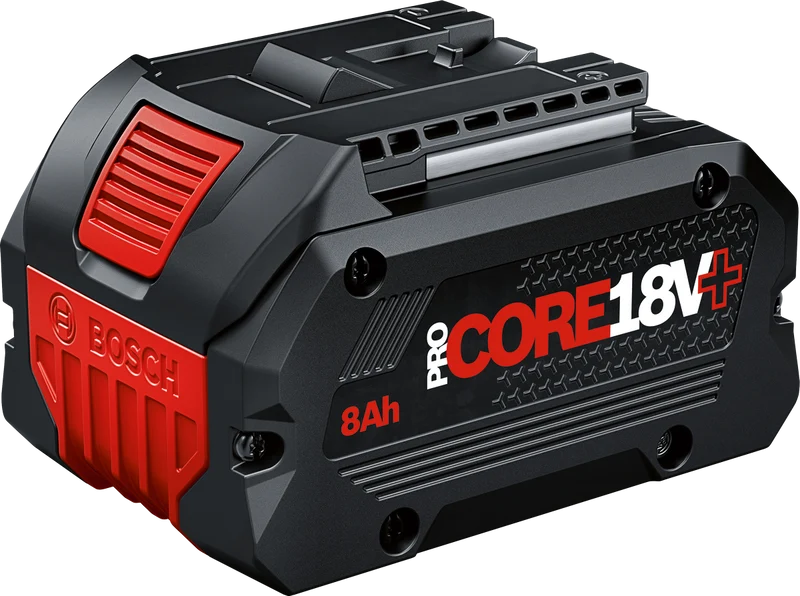 Bosch PRO Akku ProCORE18V+ 8.0 Ah (18,0 V / 8,0 Ah, bis 2000 W max. Leistung, Tabless-Zellen, AMPShare Akkupack)