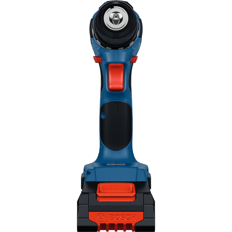 Bosch PRO Akku-Bohrschrauber GSR18V-52 (Max. Drehmoment: 70 Nm, Bohrfutter: 13 mm, Drehzahl: 500/1900 U/min, mit 2 x EXBA18V-40 Akku in L-BOXX 136)
