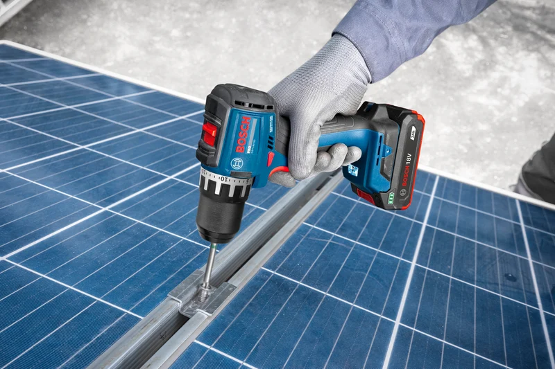 Bosch PRO Akku-Bohrschrauber GSR18V-52 (Max. Drehmoment: 70 Nm, Bohrfutter: 13 mm, Drehzahl: 500/1900 U/min, ohne Akku im Karton)