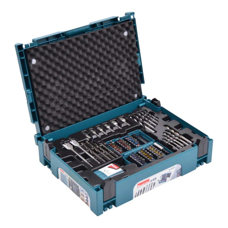 Makita B-49638 Bit und Bohrer Set 69 teilig + Makpac für Holz und Metall