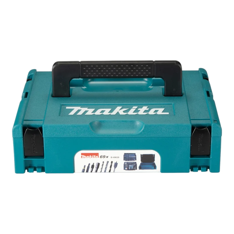 Makita B-49638 Bit und Bohrer Set 69 teilig + Makpac für Holz und Metall