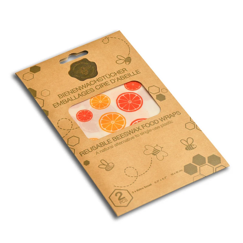 Nuts - innovative Bienenwachstücher (antibakteriell & kompostierbar) - 2 Stück