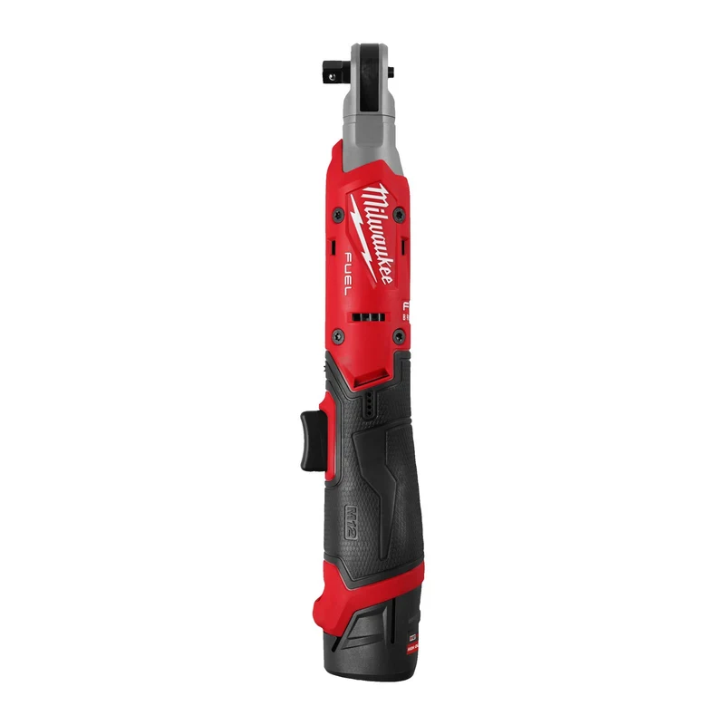 Milwaukee Akku-Ratsche M12 FIR38G2-252B (Aufnahme: 3/8"-Vierkant, Drehmoment: 95 Nm, Drehzahl: 0-400 U/min, inkl. 2 x 2,5 Ah Akku in Tasche)