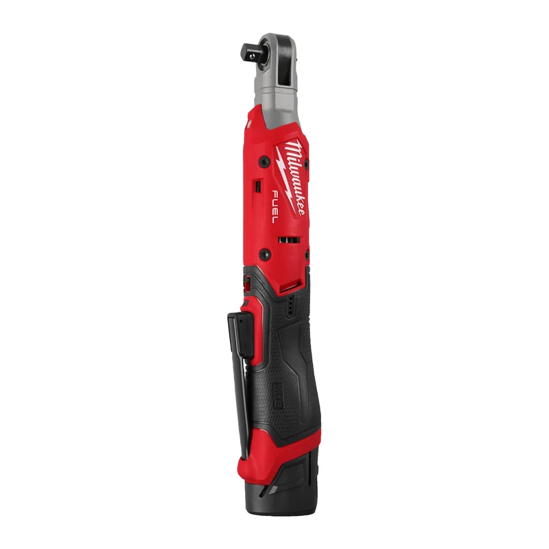 Milwaukee Akku-Ratsche M12 FIR38G2-252B (Aufnahme: 3/8"-Vierkant, Drehmoment: 95 Nm, Drehzahl: 0-400 U/min, inkl. 2 x 2,5 Ah Akku in Tasche)