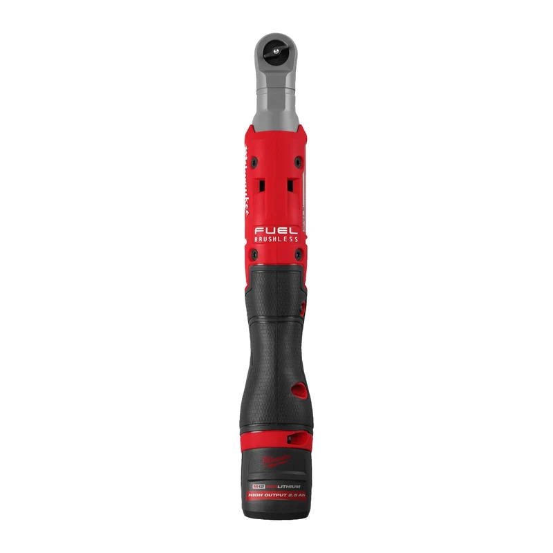 Milwaukee Akku-Ratsche M12 FIR38G2-252B (Aufnahme: 3/8"-Vierkant, Drehmoment: 95 Nm, Drehzahl: 0-400 U/min, inkl. 2 x 2,5 Ah Akku in Tasche)