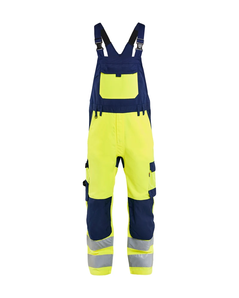 Blåkläder 2663 High Vis Latzhose, Farbe: Gelb/Marineblau (3389)