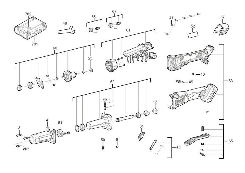 Milwaukee M18 FDGROVPDB Ersatzteile (Code: 491830)