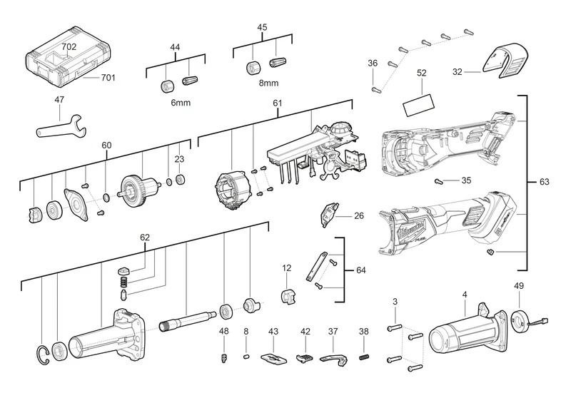 Milwaukee M18 FDGROVB Ersatzteile (Code: 491820)
