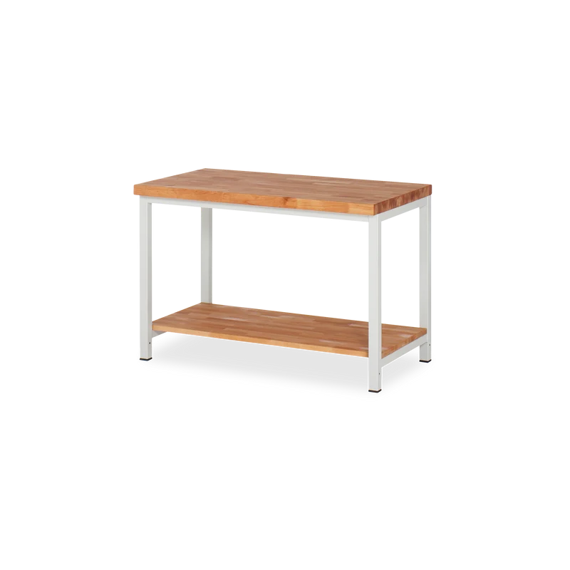 Profi-Werkbank mit Holz-Ablageboden