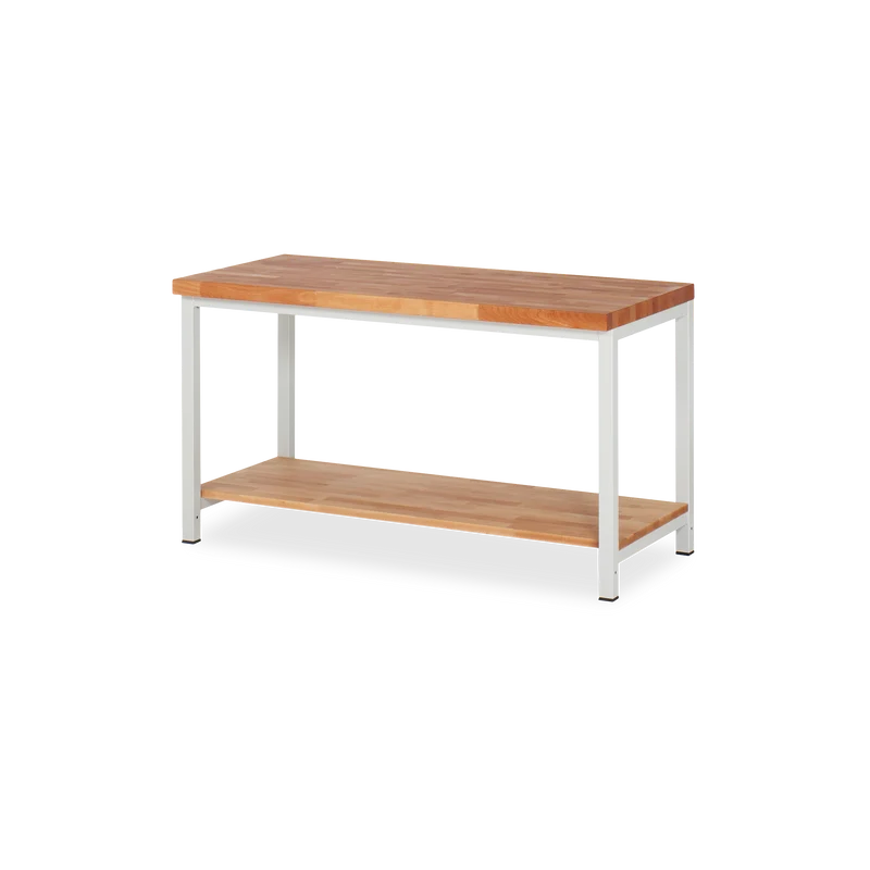 Profi-Werkbank mit Holz-Ablageboden