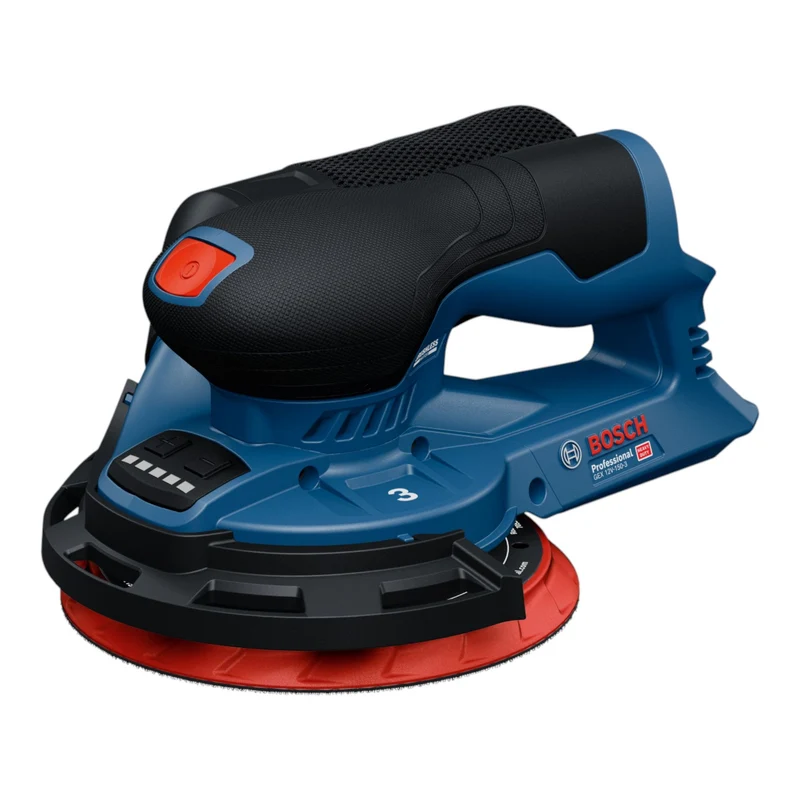 Bosch GEX 12V-150-3 Professional Akku Exzenterschleifer 12 V 150 mm Brushless + 2x Akku 6,0 Ah + Ladegerät