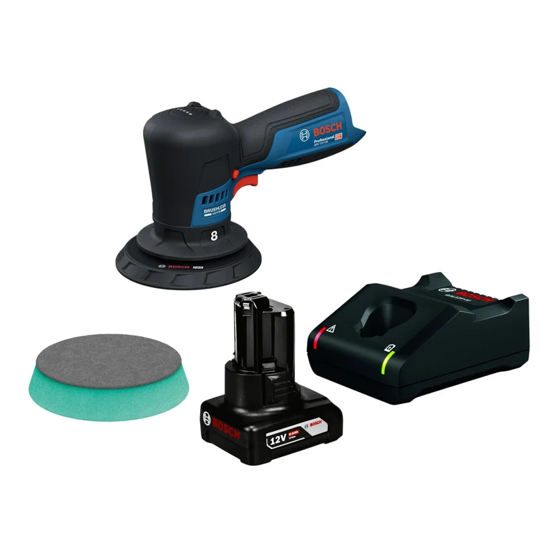Bosch GPX 12V-125 Akku Polierer 12 V 125 mm Brushless + 1x Akku 6,0 Ah + Ladegerät