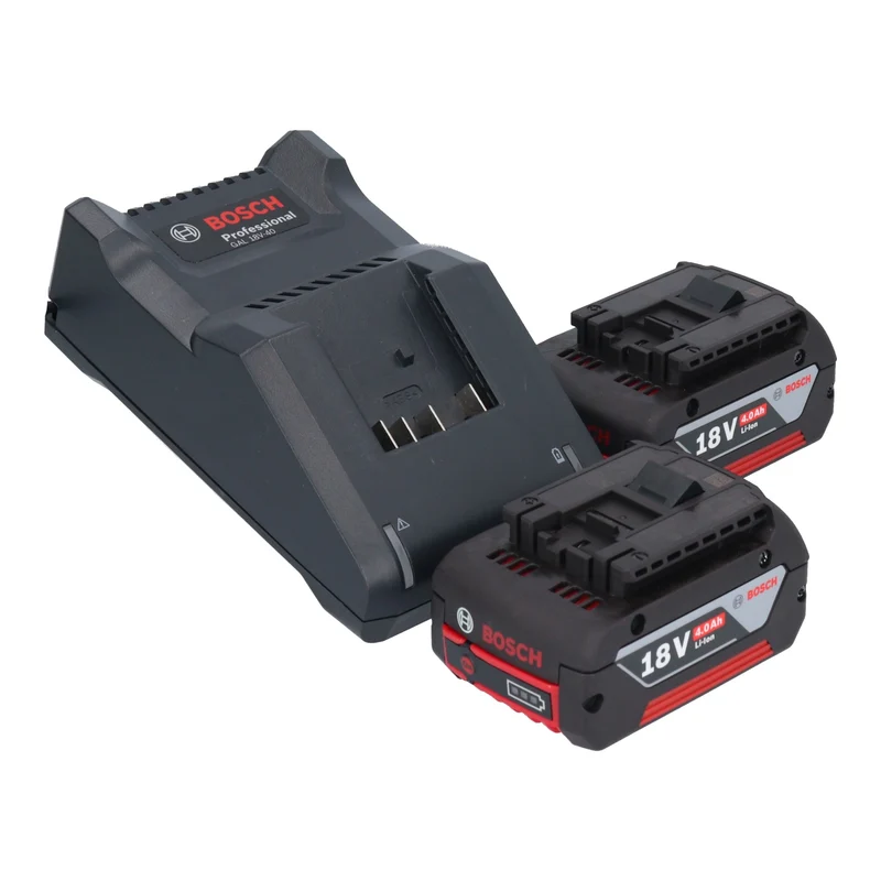 Bosch GSS 18V-13 Professional Akku Schwingschleifer 18 V 100 x 110 mm + 2x Akku 4,0 Ah + Ladegerät