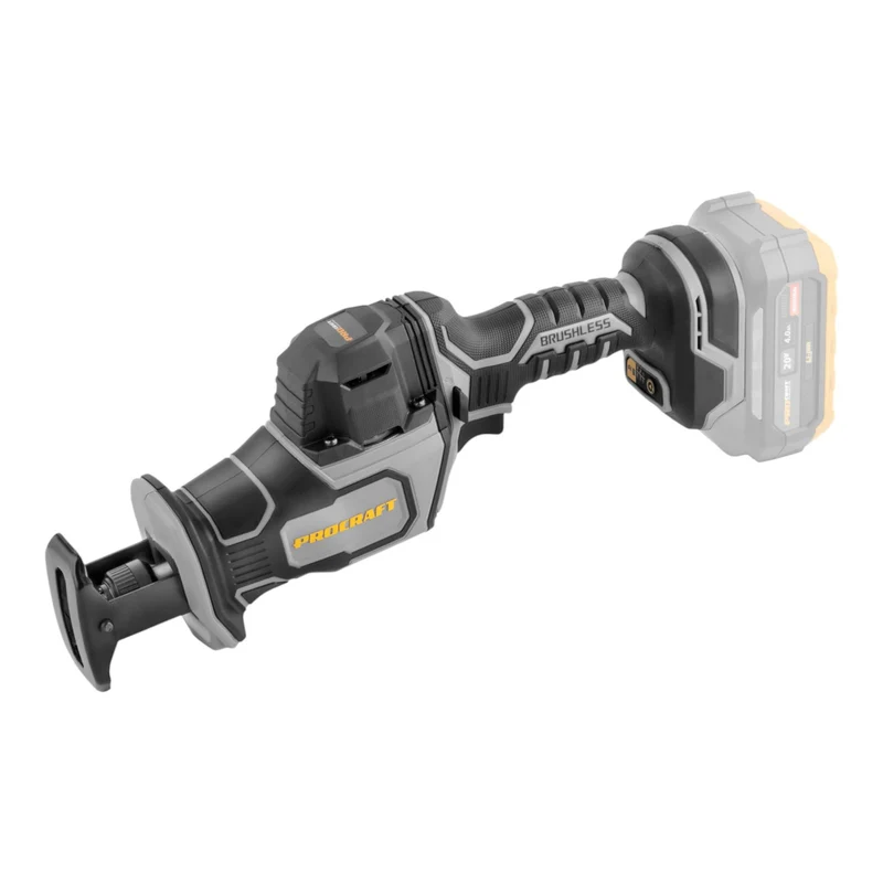 Procraft Industrial RS20Abb Recipro Säbelsäge 20 V Brushless + 1x Akku 4,0 Ah + Ladegerät + RHINO Toolcase