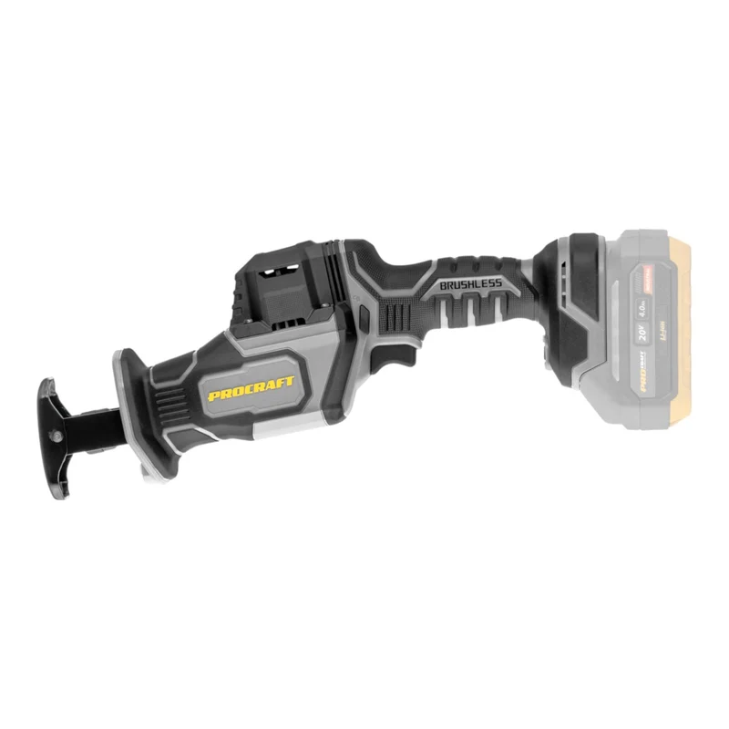 Procraft Industrial RS20Abb Recipro Säbelsäge 20 V Brushless + 1x Akku 4,0 Ah + RHINO Toolcase - ohne Ladegerät