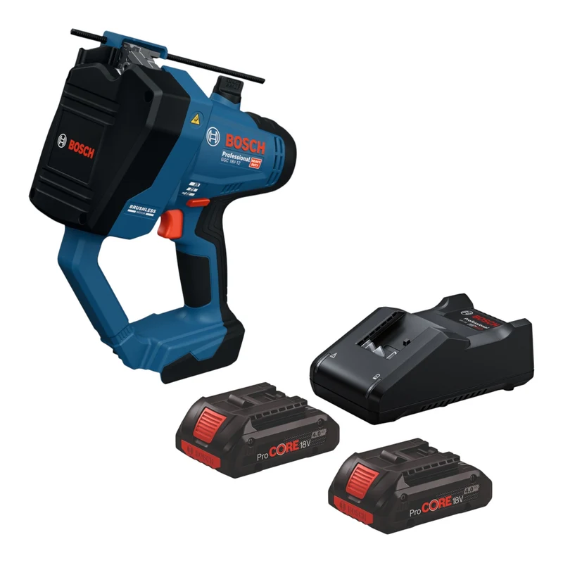 Bosch GGC 18V-12 Professional Akku Gewindestangenschneider 18 V M12 + 2x ProCORE Akku 4,0 Ah + Ladegerät