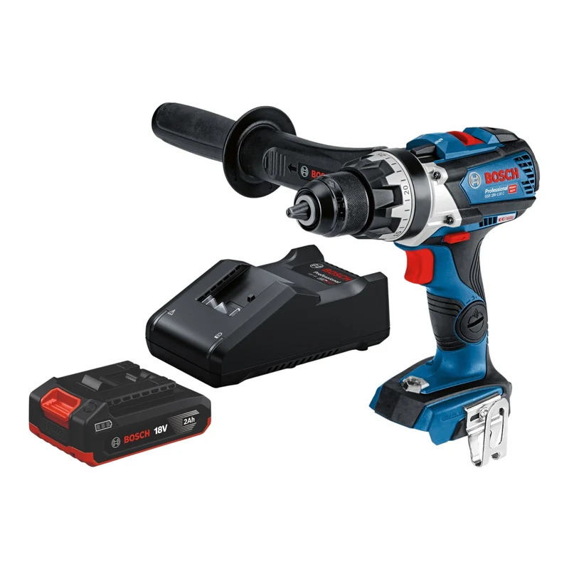Bosch GSR 18V-110 C Professional Akku Bohrschrauber 18 V 110 Nm Brushless + 1x Akku 2,0 Ah + Ladegerät