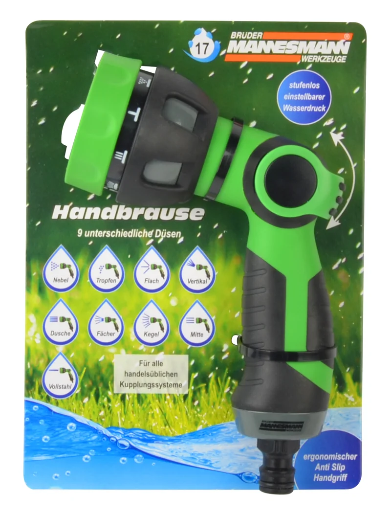 Multifunktions-Handbrause, 9 Einstellungen
