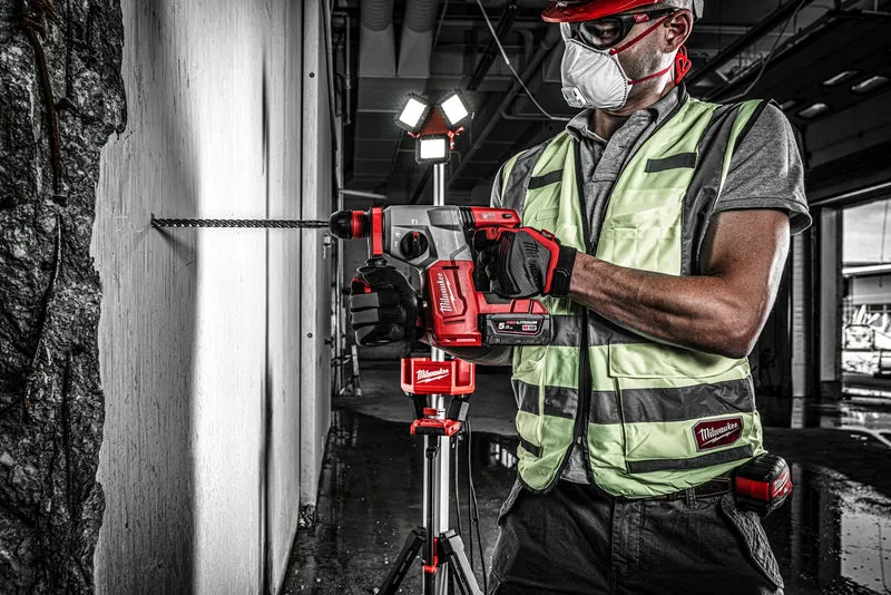 Milwaukee Akku-Kombihammer M18 BLHX-502X (SDS plus, Schlagenergie: 2,3 J, Optimiertes Hammerbohren: 6 - 18 mm, mit 2 x 5,0 Ah Akku in HD Box)
